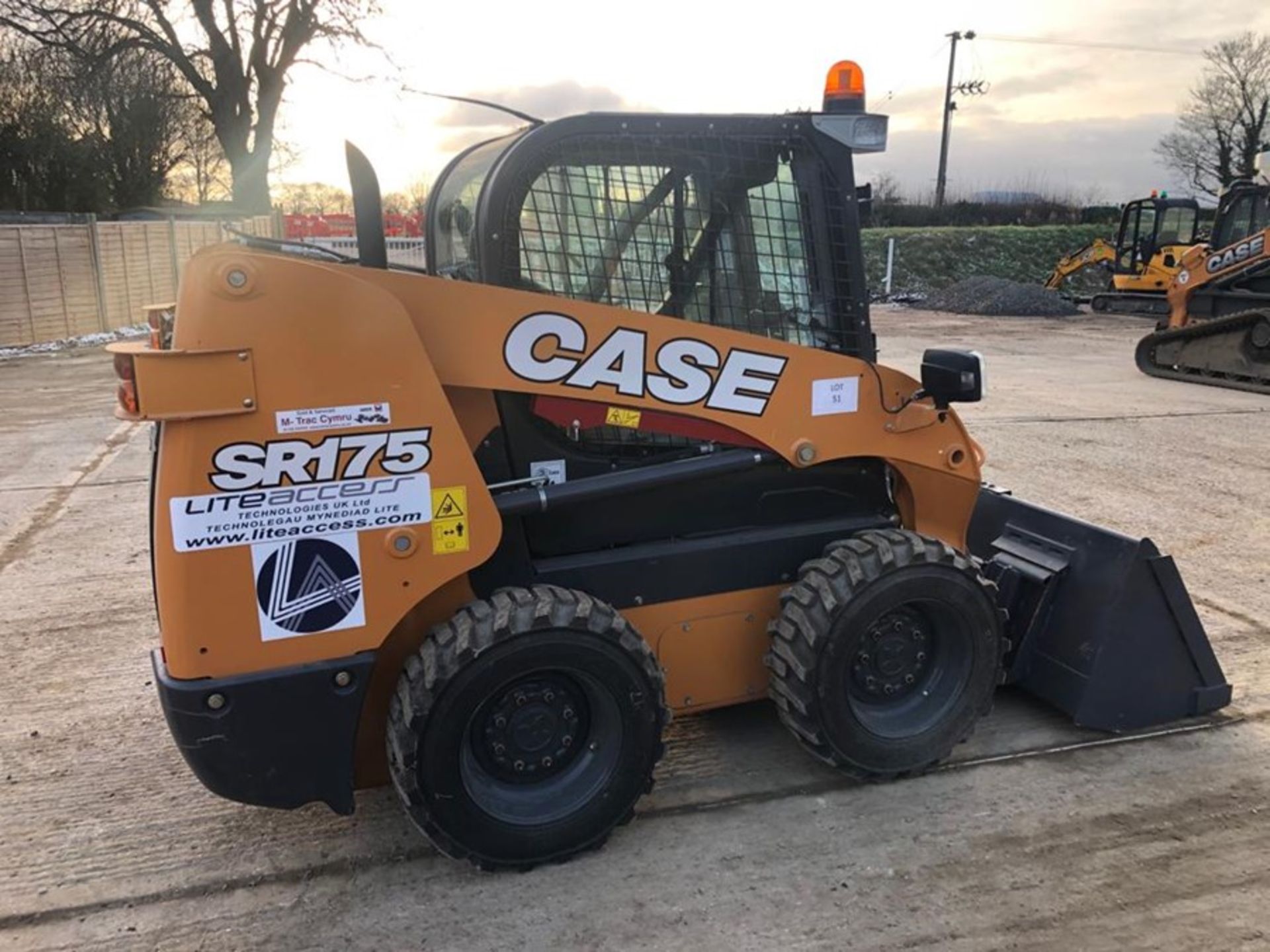 Case model SR175 mini loader, with water suppression system, piped for attachments, serial no. - Image 2 of 2