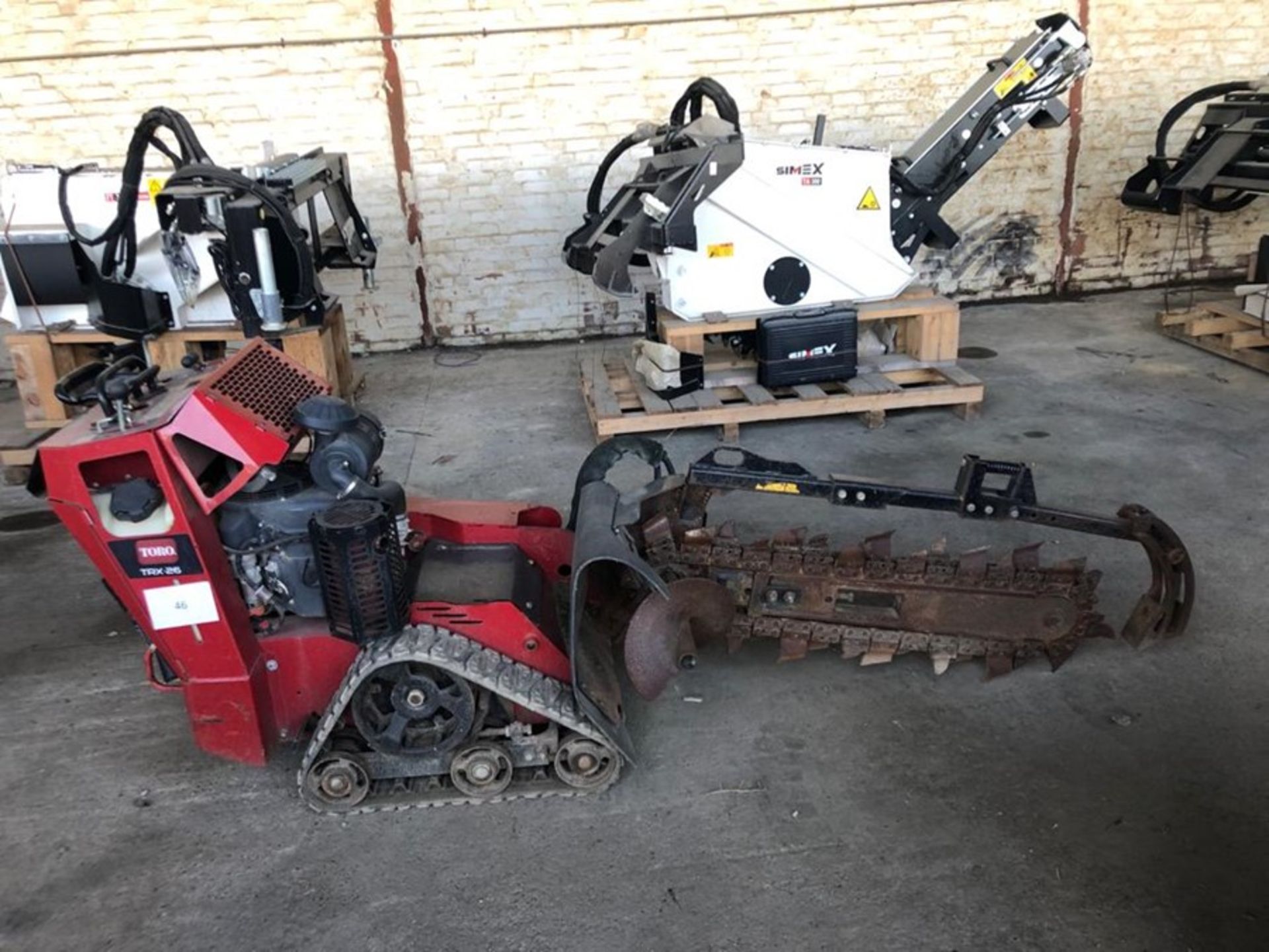 Toro model TRX26 pedestrian trencher, serial no. 22974, 178.7 hrs, Year. 2014 - Image 2 of 4