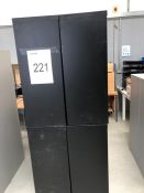 4 x Black Dams storage cupboards as lotted