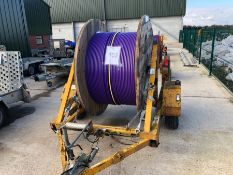 Cable drum trailer, serial no. C751-16-030 (includes cable drum)