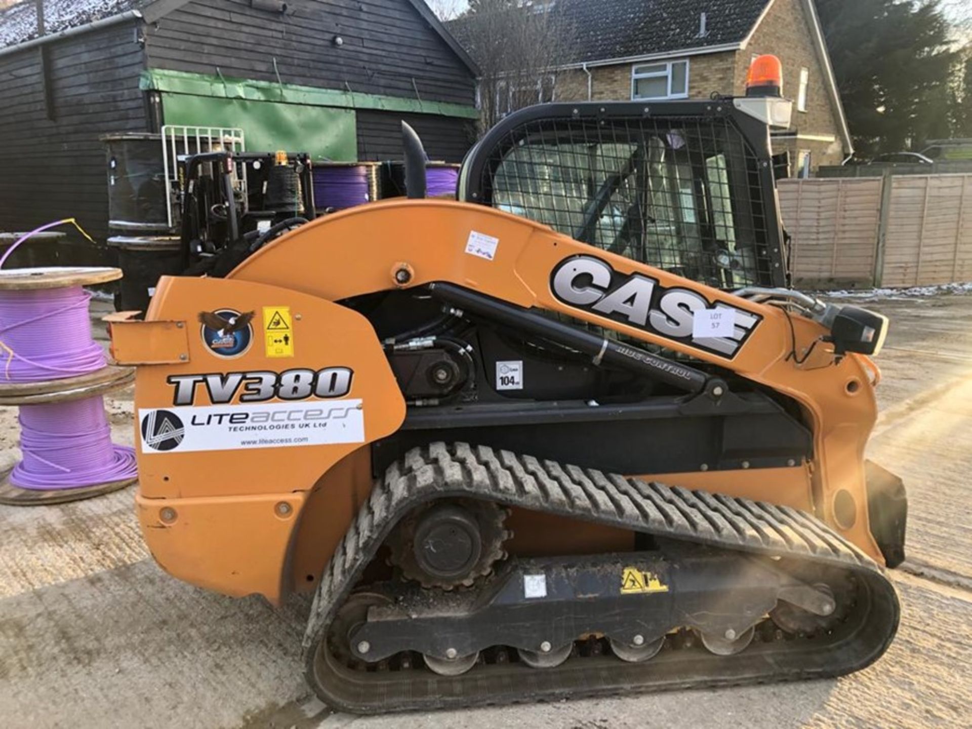 Case model TV380 tracked loader, with water suppression system, piped for attachments, serial no. - Image 4 of 4