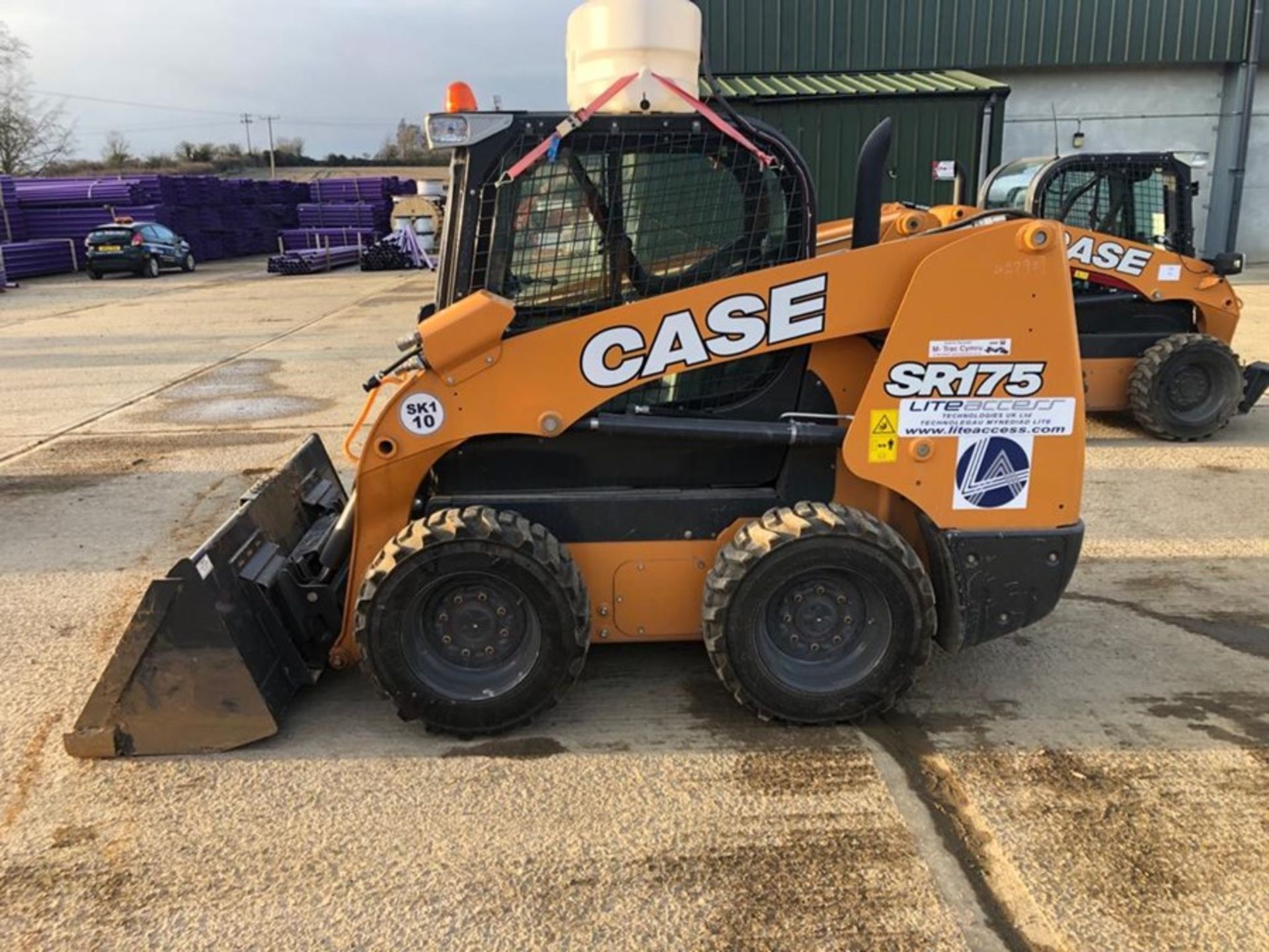 Case model SR175 mini loader, with water suppression system, piped for attachments, serial no. - Image 2 of 4