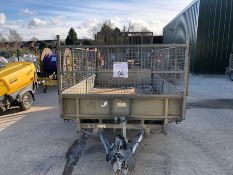 Ifor Williams cage side twin axle plant trailer, 3.5ton XO253830 TR3