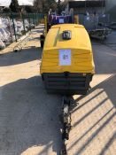 Atlas Copco model XAS67 mobile generator, serial no. APP413717 Year - 2016