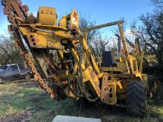 Vermeer model V8050 Trencher, Serial no. 1VRF112W8N1000312, 2476 hrs, Year - 2004 - SPARES ONLY -