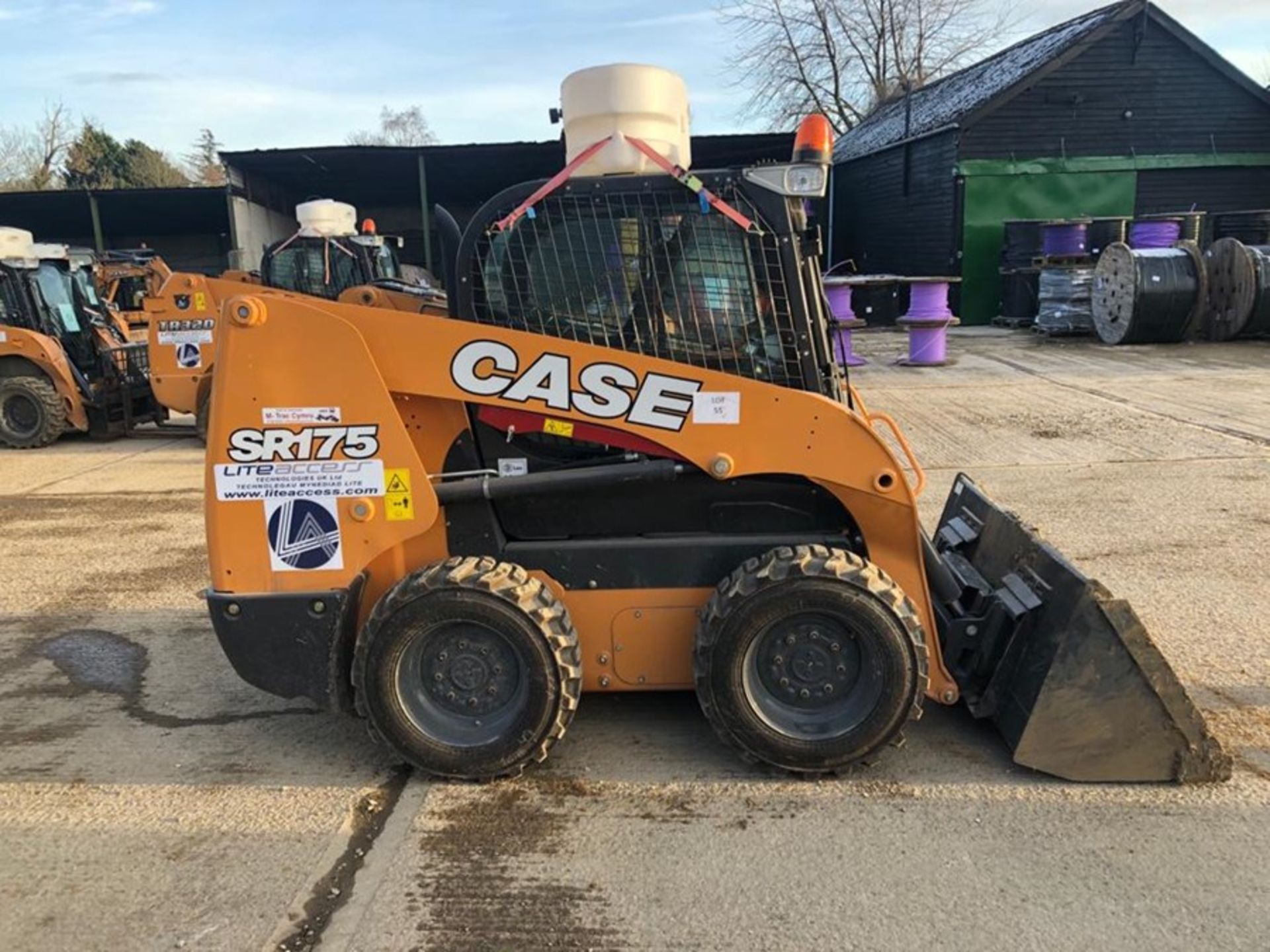 Case model SR175 mini loader, with water suppression system, piped for attachments, serial no. - Image 3 of 4