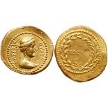 Julius Caesar. Gold Aureus (8.09 g), 44 BC