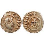 Merovingians, Troyes. Gold Tremissis (1.21 g), ca. 600-750. F
