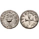 The Jewish War. Year 2, Silver Shekel (14.13 g) 66-70 CE. EF