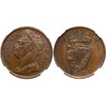 Ireland, George IV (1820-30), Copper Penny, 1822