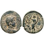 City Coins of Israel. Gaza. Hadrian. Ã† (9.76 g), AD 117-138. EF