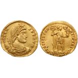 Valens. Gold Solidus (4.45 g), AD 364-378. EF