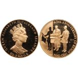 Falkland Islands. Elizabeth II (1952-present). Gold 50 Pence, 1992