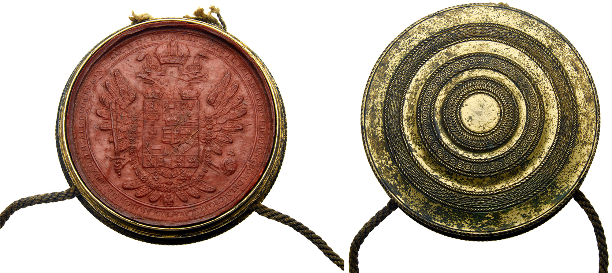 Imperial Seal of the Emperor Franz I / Ferenc for the Kingdom of Hungary.