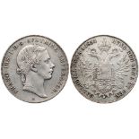 Lot. Franz Josef (1848-1916). Talers, 1854 A, 1863 A. KM 2243.1, 2244.