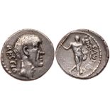 C. Antius Restio. Silver Denarius (4.03 g), 47 BC