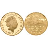 Elizabeth II (1952 -), Gold proof Five Pounds, 2020