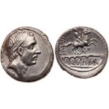 L. Marcius Philippus. Silver Denarius (4.01 g), 57 BC