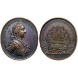 Medal To Captain Simontoff for the Building of the Taganrog Harbor, 1709.