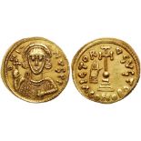 Lombards. Interregnum. Gold Solidus (4.00 g), ca. 758. EF