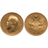 10 Roubles 1911 ЭБ. GOLD.