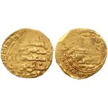 Ilkhanid. Arghun (AH 683-690/1284-1291 AD). Gold Dinar, Taus, date off flan.