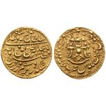 Indian States. Awadh. Wajid `Ali Shah (1847-1856). Gold Mohur, AH 1264 (1848 AD), year 2, 10.68g.
