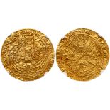 Edward IV, first reign (1461-70), "Rose" Ryal of ten shillings, light coinage (1466-67)