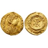 Galla Placidia. Gold Tremissis (1.45 g), Augusta, AD 421-450