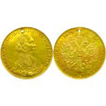 Coinage in the name of Alexander II. 4 Ducat 1875 SKo.