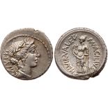 Mn. Acilius Glabrio. Silver Denarius (3.73 g), 49 BC