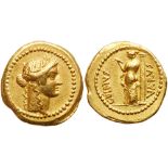 C. Vibius Varus. Gold Aureus (8.11 g), 42 BC