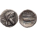 Cn. Pompeius Magnus. Silver Denarius (3.78 g), 49 BC