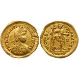 Valentinian III. Gold Solidus (4.47 g), AD 425-455