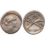 Q. Sicinius. Silver Denarius (3.82 g), 49 BC