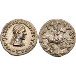 Indo-Greek Kingdom. Philoxenos. Silver Tetradrachm (9.69 g), ca. 100-95 BC. EF
