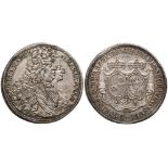 German States. Schwarzenberg-Stefansberg. Ferdinand Wilhelm Eusebius (1683-1703). Silver Taler, 1696