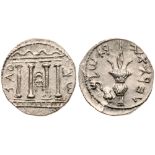 Bar Kokhba Revolt. Undated, Silver Sela (14.58 g), 132-135 CE. MS