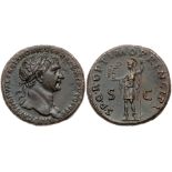 Trajan. Ã† As (13.43 g), AD 98-117. VF