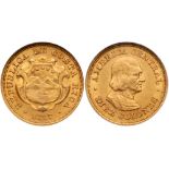 Costa Rica. Gold 10 Colones, 1897