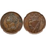 Ireland, George IV (1820-30), Copper Proof Halfpenny, 1822