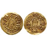 Visigoths. Suinthila. Gold Tremissis (1.42 g), 621-631. EF