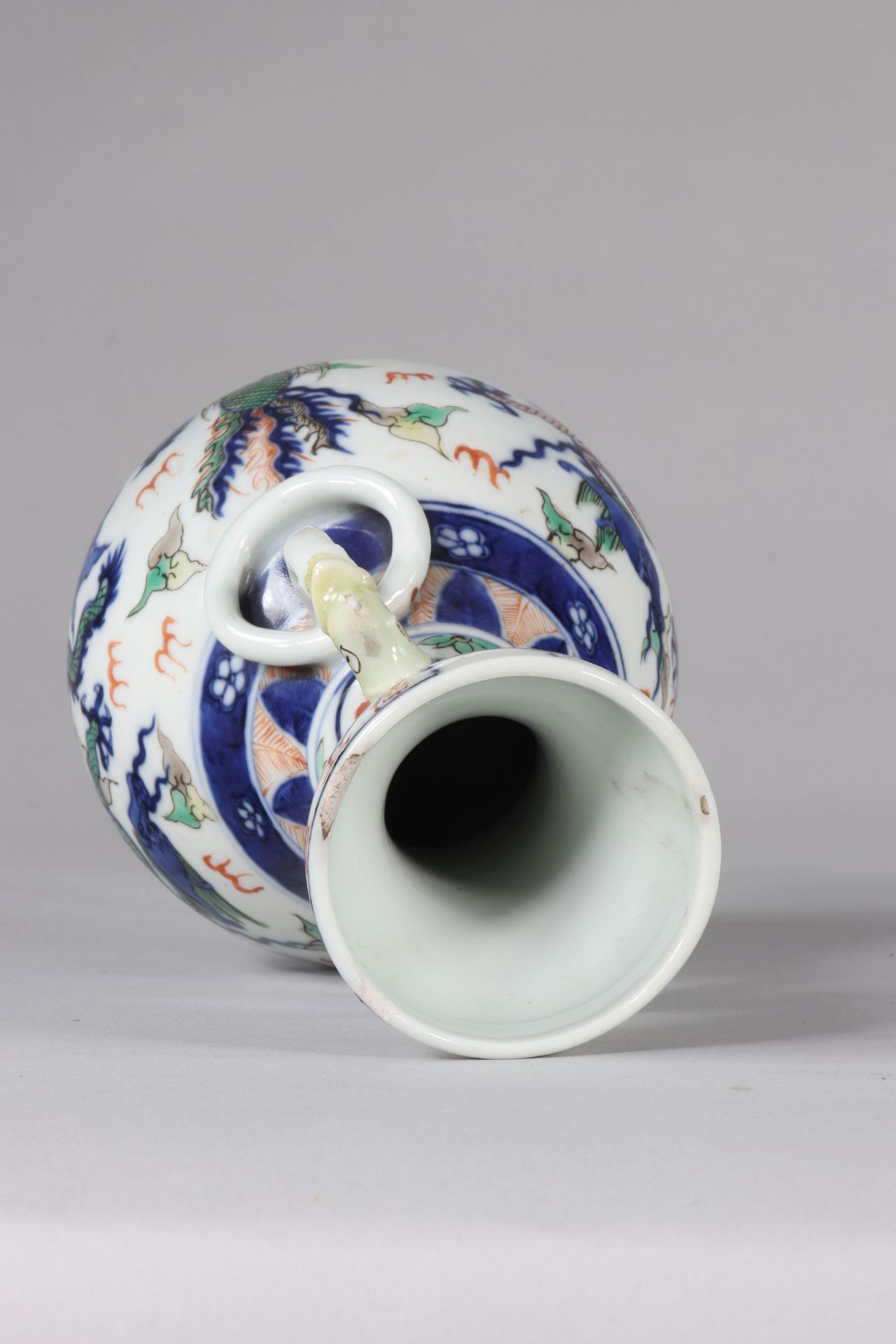 Doucai Dragon and Wanli phoenix vase - Image 6 of 12