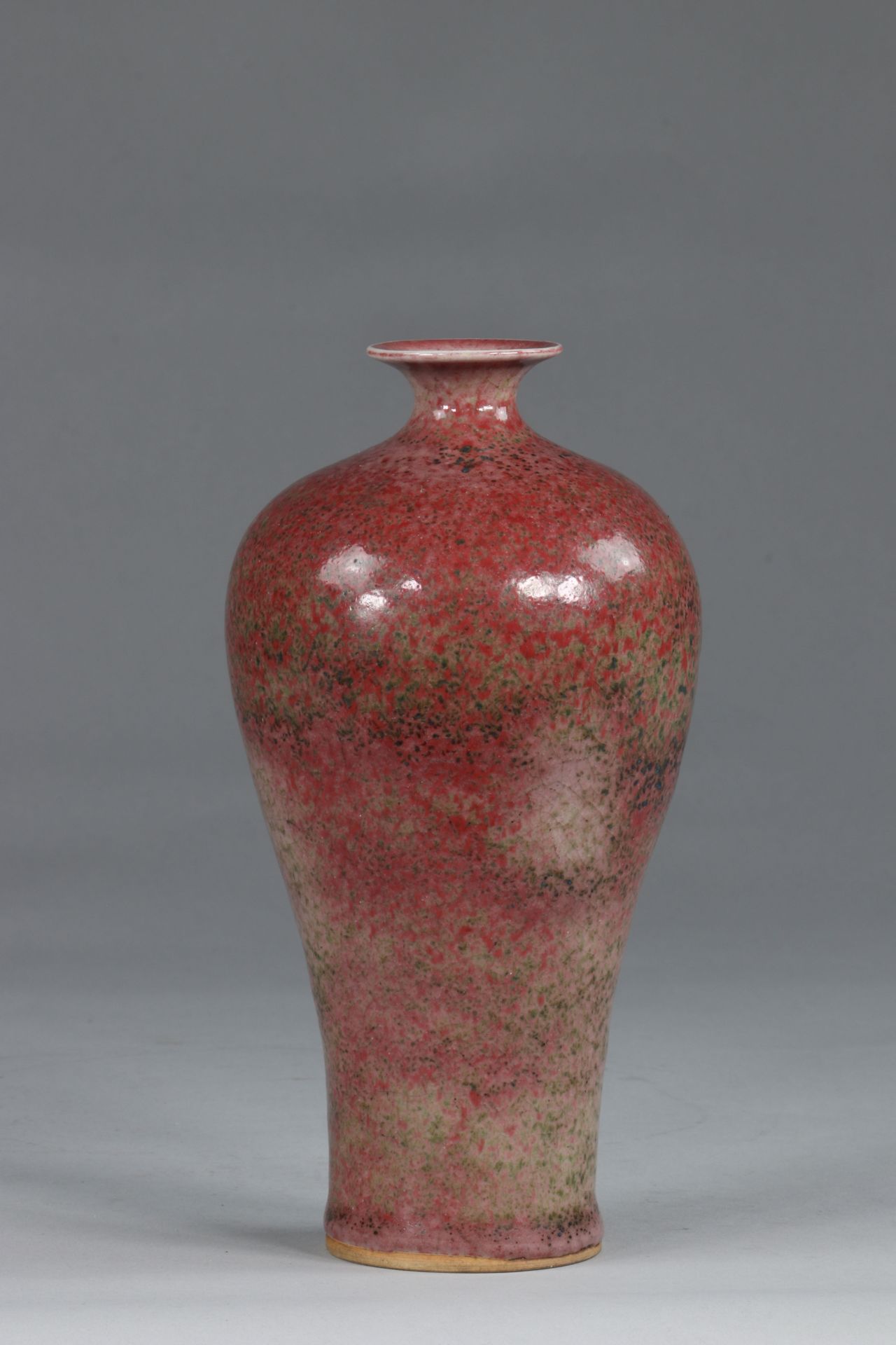 China Mei-Ping monochrome vase: -Peach Blossom- Qing period