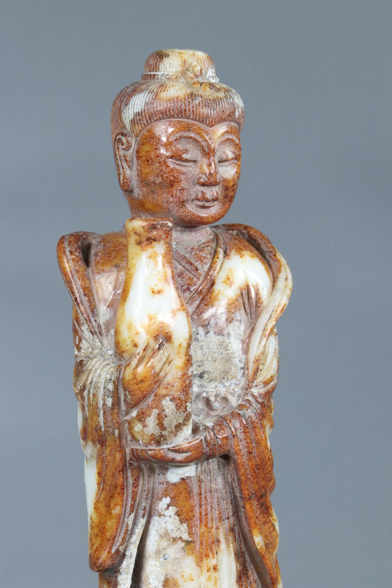 China colorful jade bodhisattva, Tang period