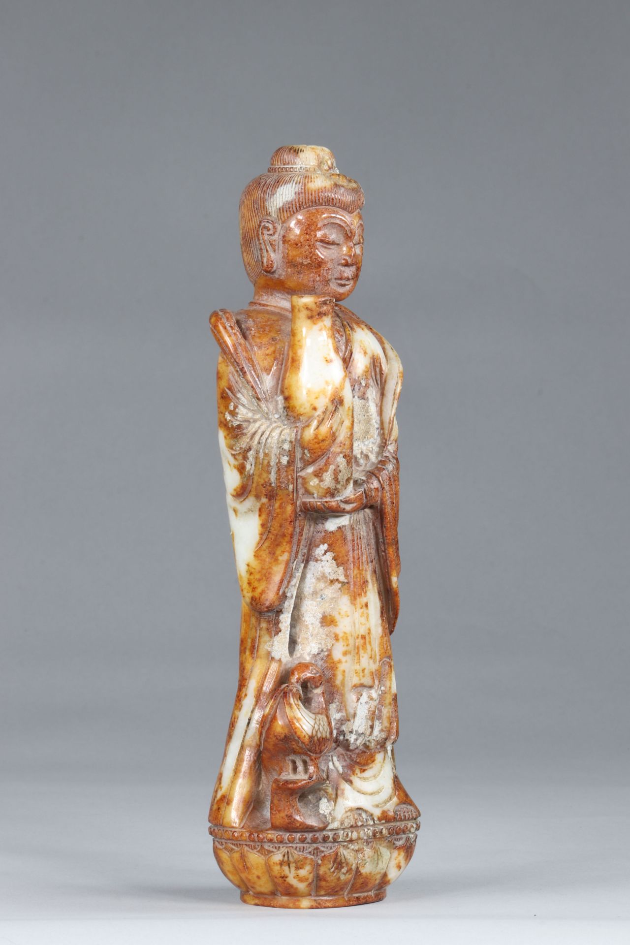 China colorful jade bodhisattva, Tang period - Bild 3 aus 5