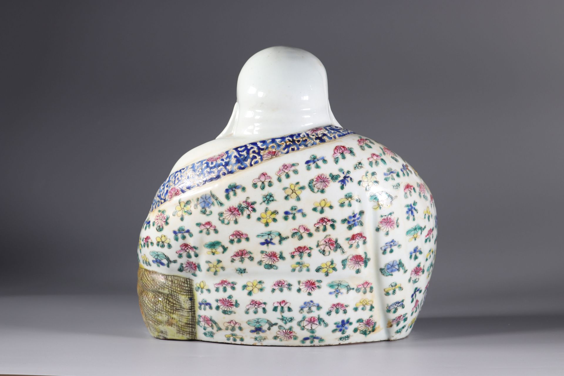 China famille rose porcelain buddha mark under the piece - Bild 3 aus 5