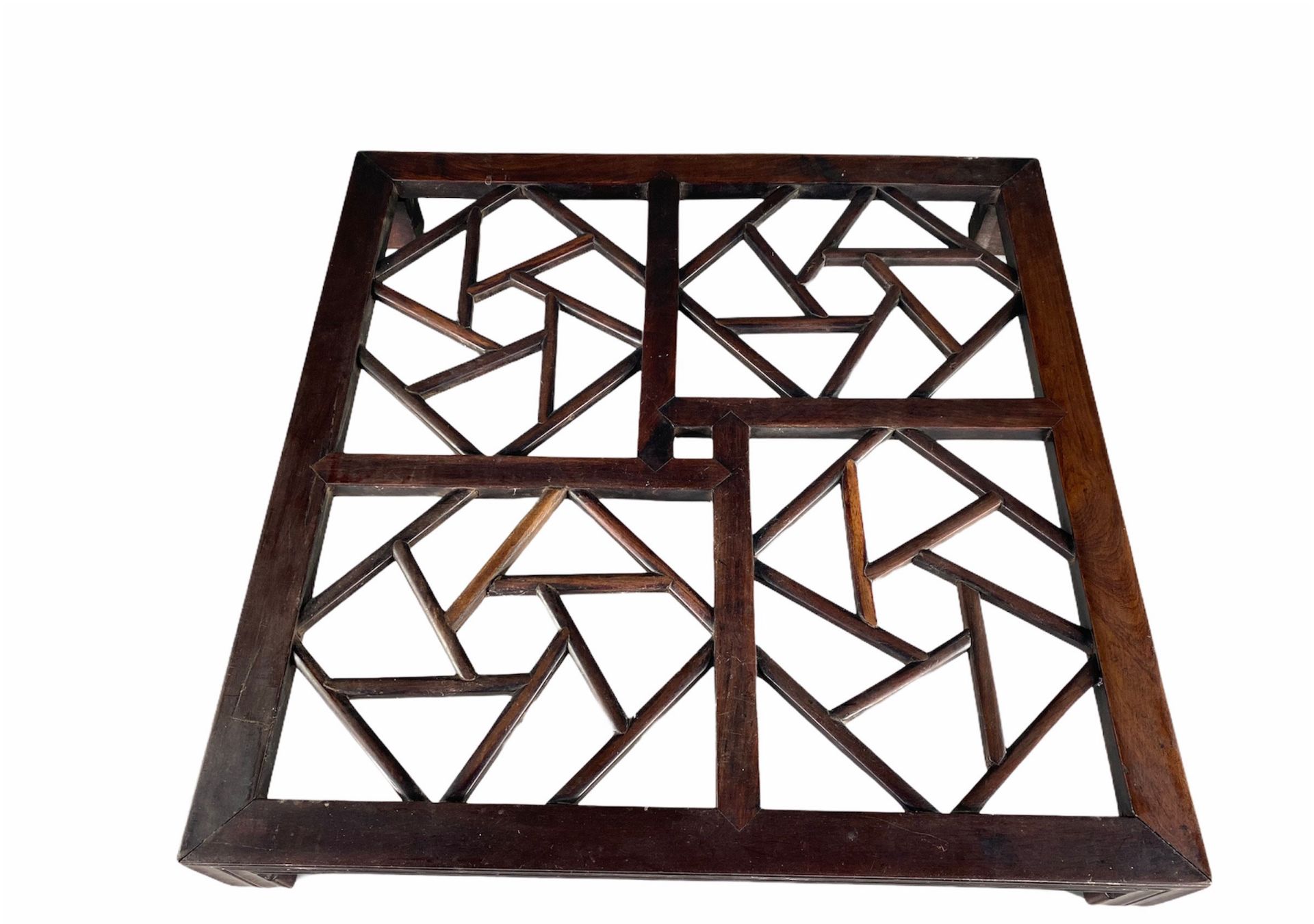 Rare puzzle table in iron wood, perhaps in huanghuali, China XIX. - Image 3 of 3