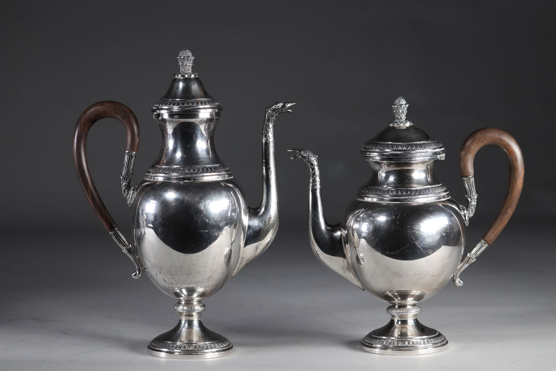 Empire style sterling silver service - Image 2 of 4