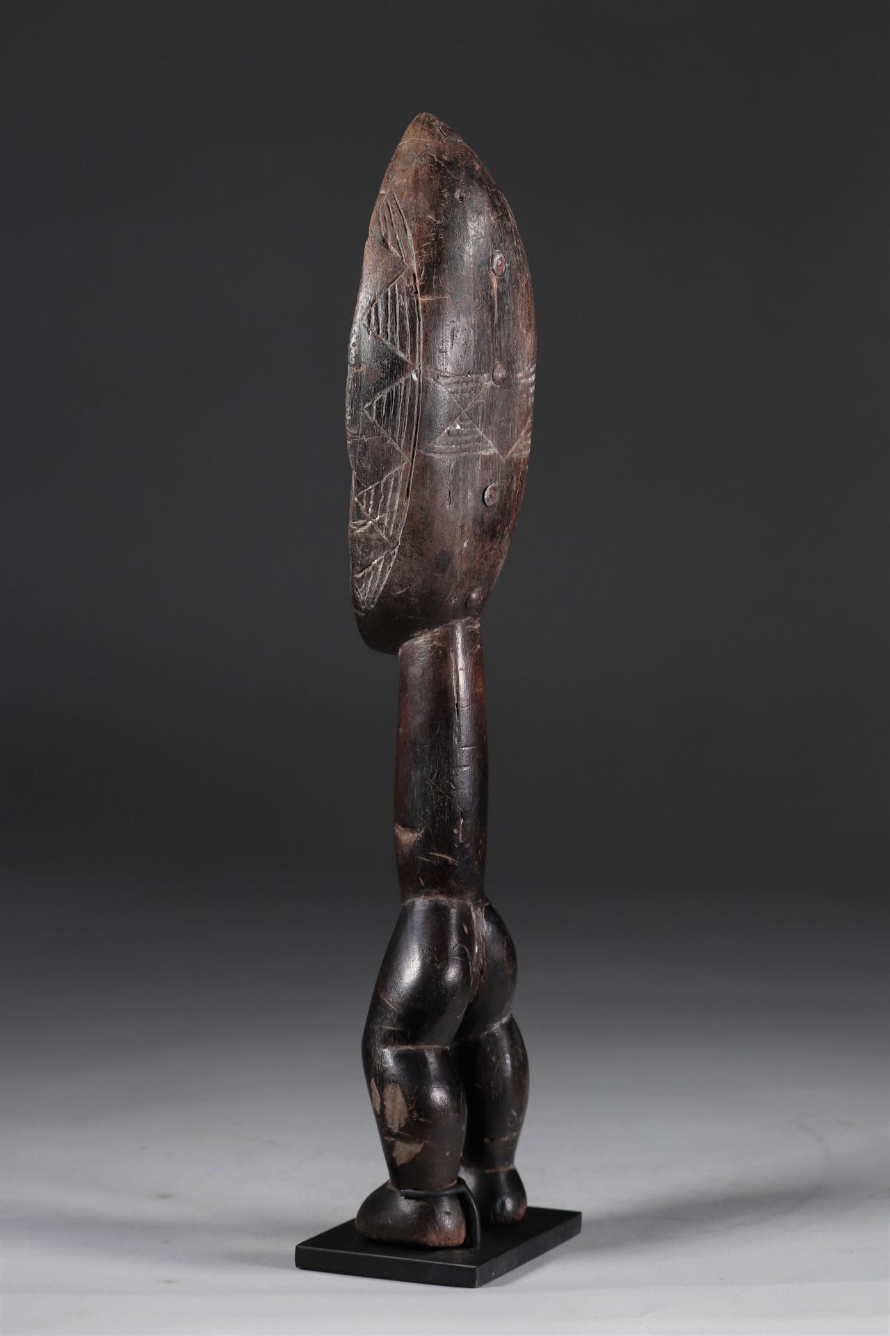 Ceremonial spoon Dan early 20th century beautiful patina - private collection Belgium - Image 5 of 6